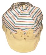  NO.B6072  单面色条兔帽